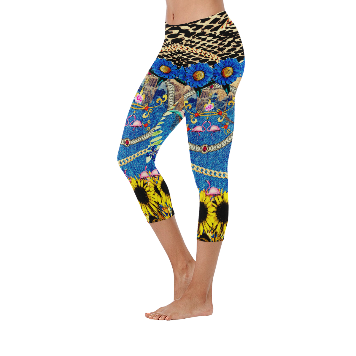 low rise capri leggings