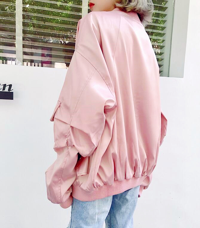 Harajuku Baby Pink Bomber Jacket on Storenvy