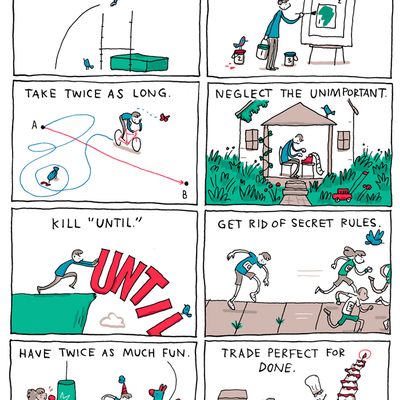 "how to finish" poster