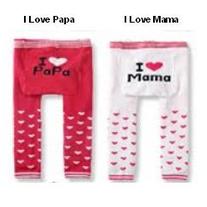 I Love Papa Legging Pants Red 