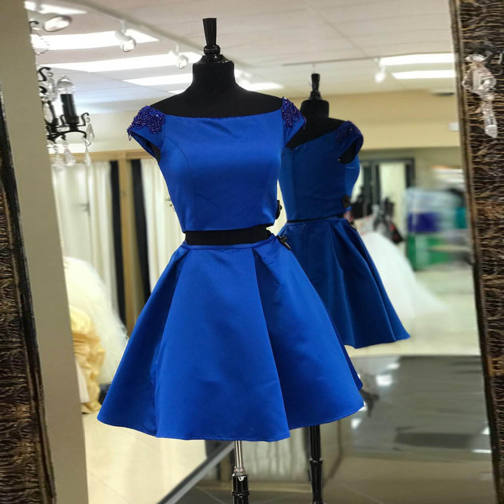 royal cocktail dress