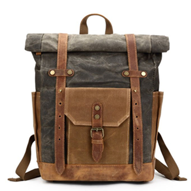 burton waxed canvas backpack