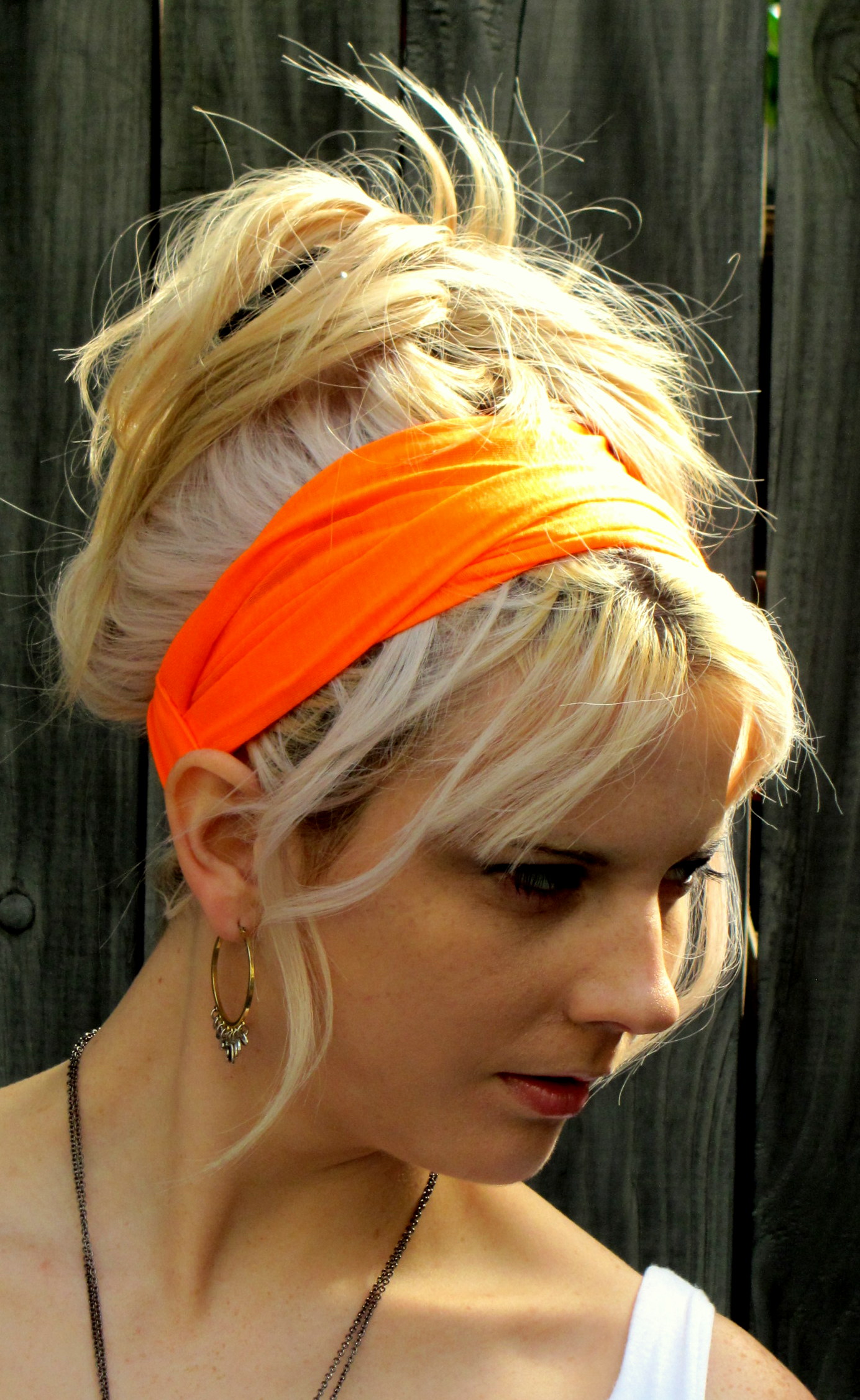 SWAKCouture Cotton Stretchy Jersey Yoga Headband Wide Women's Turban