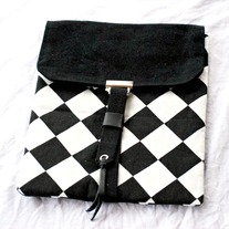 Ipad Case Sleeve - Black & White Checks - Mother's Day Special - Was $42 Now $20