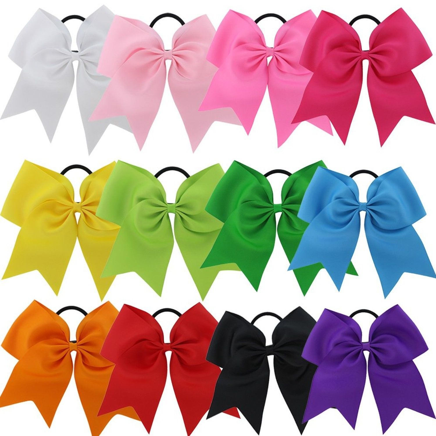Personalized Hair Bow Embroidered Cheerleading