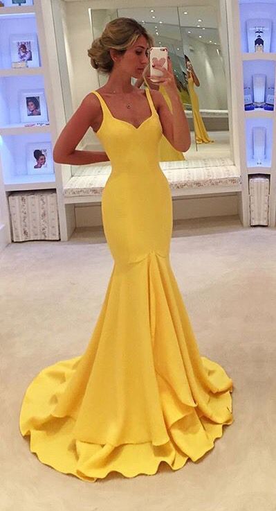 Pale Yellow Prom Dresses