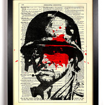 Image of Platoon Soldier, Vintage Dictionary Print, 8 x 10