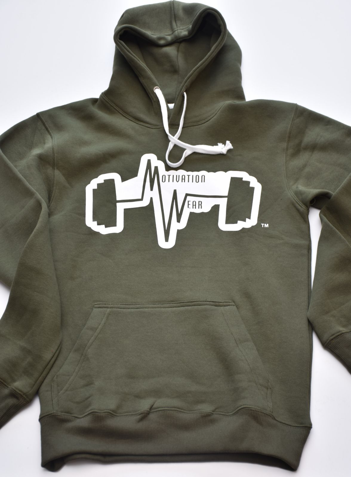 MW Classic Olive Green Hoodie · Motivation Wear · Online Store Powered