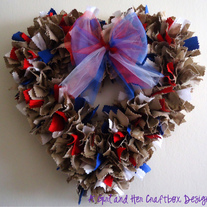 USA Heart Wreath