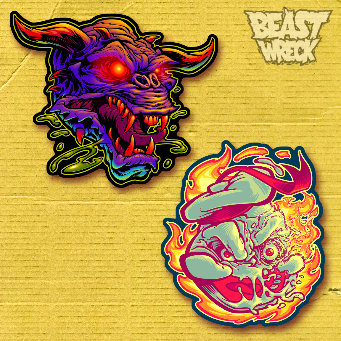 ROASTED MARSHMALLOW MAN Sticker · BeastWreck Stuff · Online Store