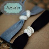double petit crystal {knotieties} diamond/silver