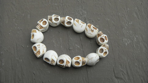 Small White Skull Bracelet