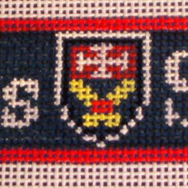 St. Albans School Belt Canvas on 18 Mesh