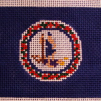 Virginia State Flag Ornament Canvas