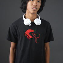 Fight Fly Tee in Red