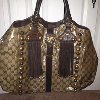 Gucci Babouska Double Handle Large Tote