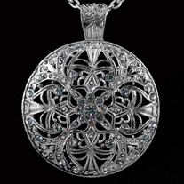 Vintage Crystal Filigree Medallion