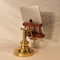 iPad - iPhone - iPod - OOAK Deluxe Dock - Sync and Charging Station- Oak - Wing Arm Style- Adjustable
