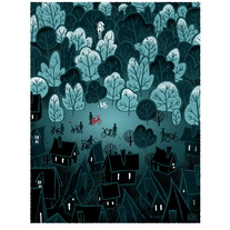 The Forest Edge - Screenprinted Art Print