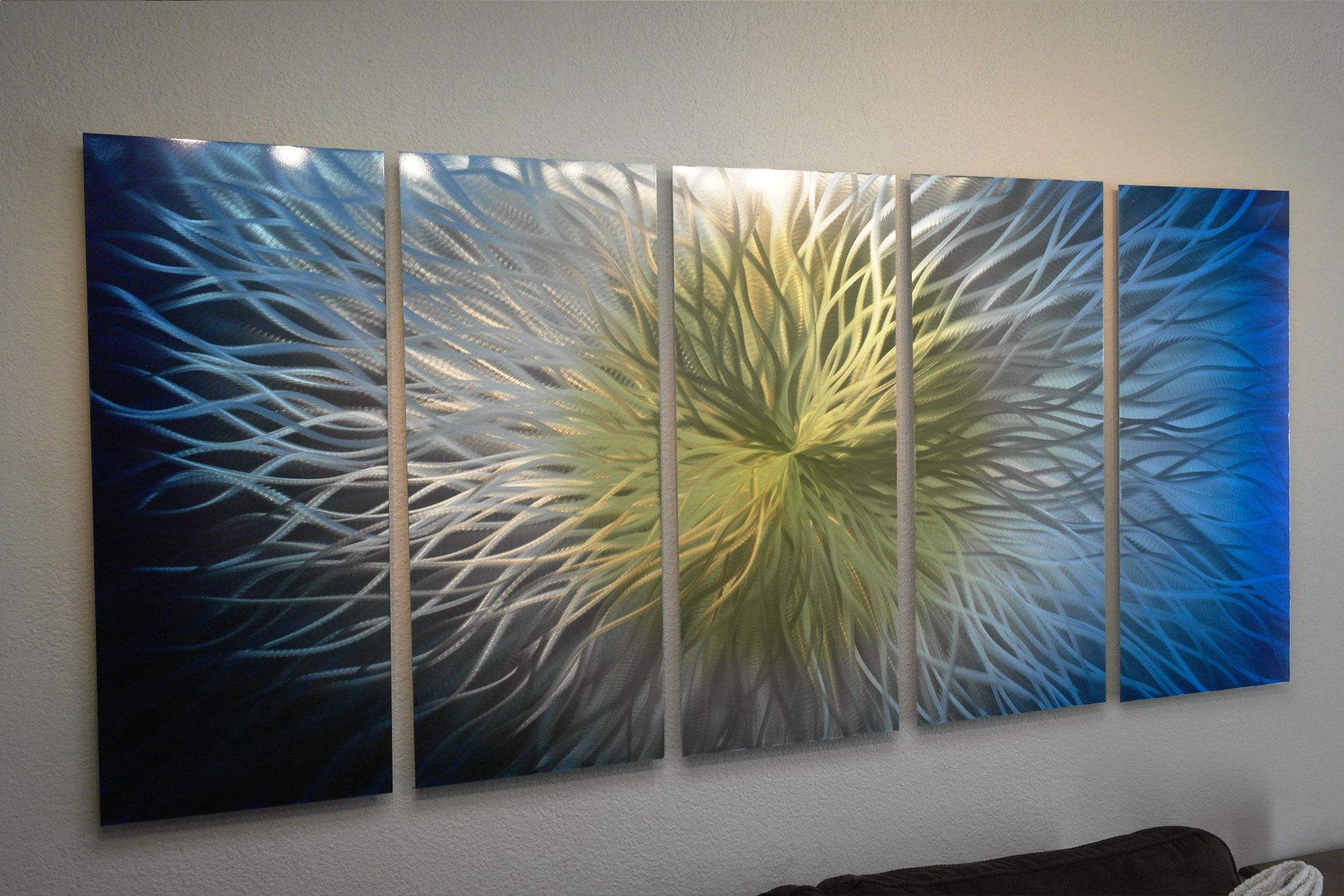 Vortex 36x79- Abstract Metal Wall Art Contemporary Modern Decor