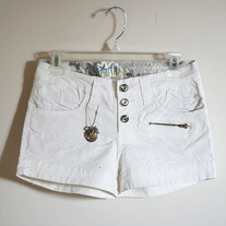 White Button Up Shorts (Brand New - Lots of sizes)