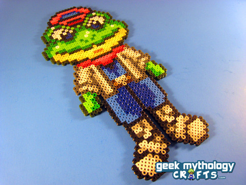 Slippy Toad Nintendo Starfox Perler Bead Sprite