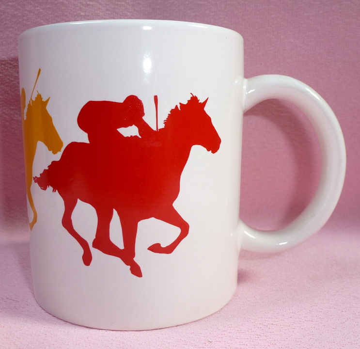 Louisville Kentucky Derby Museum Souvenir Horse Racing Jockey Coffee Mug Cup on Storenvy