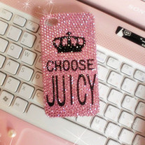 Bling Sparkle Crystals Choose Juicy Pink iPhone 4/4S Case