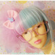 "Cotton Candy" Two-Tone Split Lavender/Mint Sweet Lolita  Wig Set - Thumbnail 4