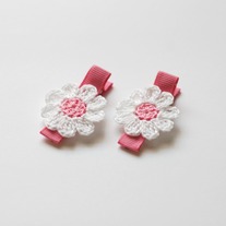 Crocheted clip set