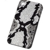 New Bling Crystal Snake Skin Pattern iPhone 4/4S Case (#689)