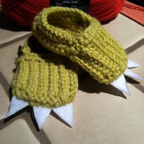 My Little Monster Clawed Baby Booties
