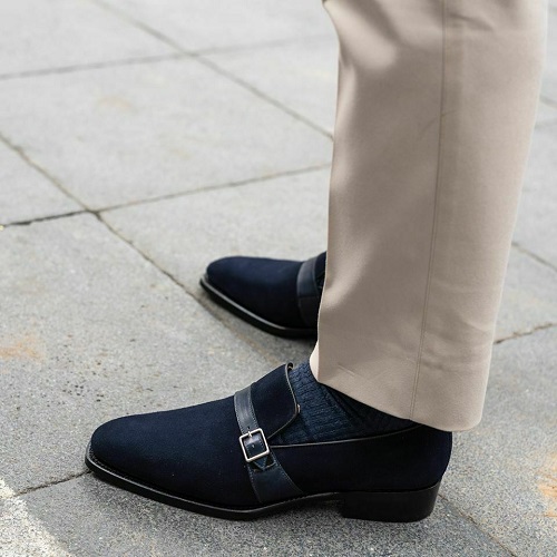 navy blue suede dress shoes