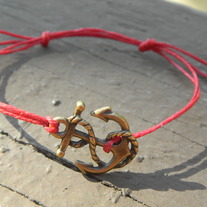 Brass Anchor Bracelet in all colors