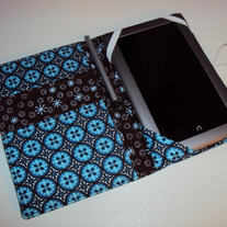 Kindle or Nook Cover Blue Brown