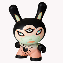 Tara McPherson PINK 20" Black Heart of Gold Dunny