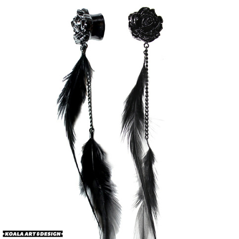 Feather Rose Plugs