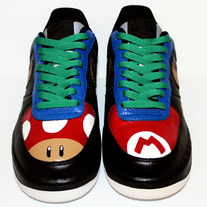 Super Mario Theme Nike Air Force 1s