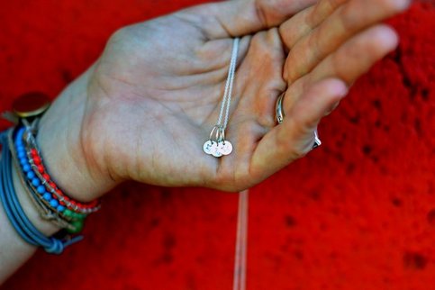 Sterling Silver 3 Star Necklace