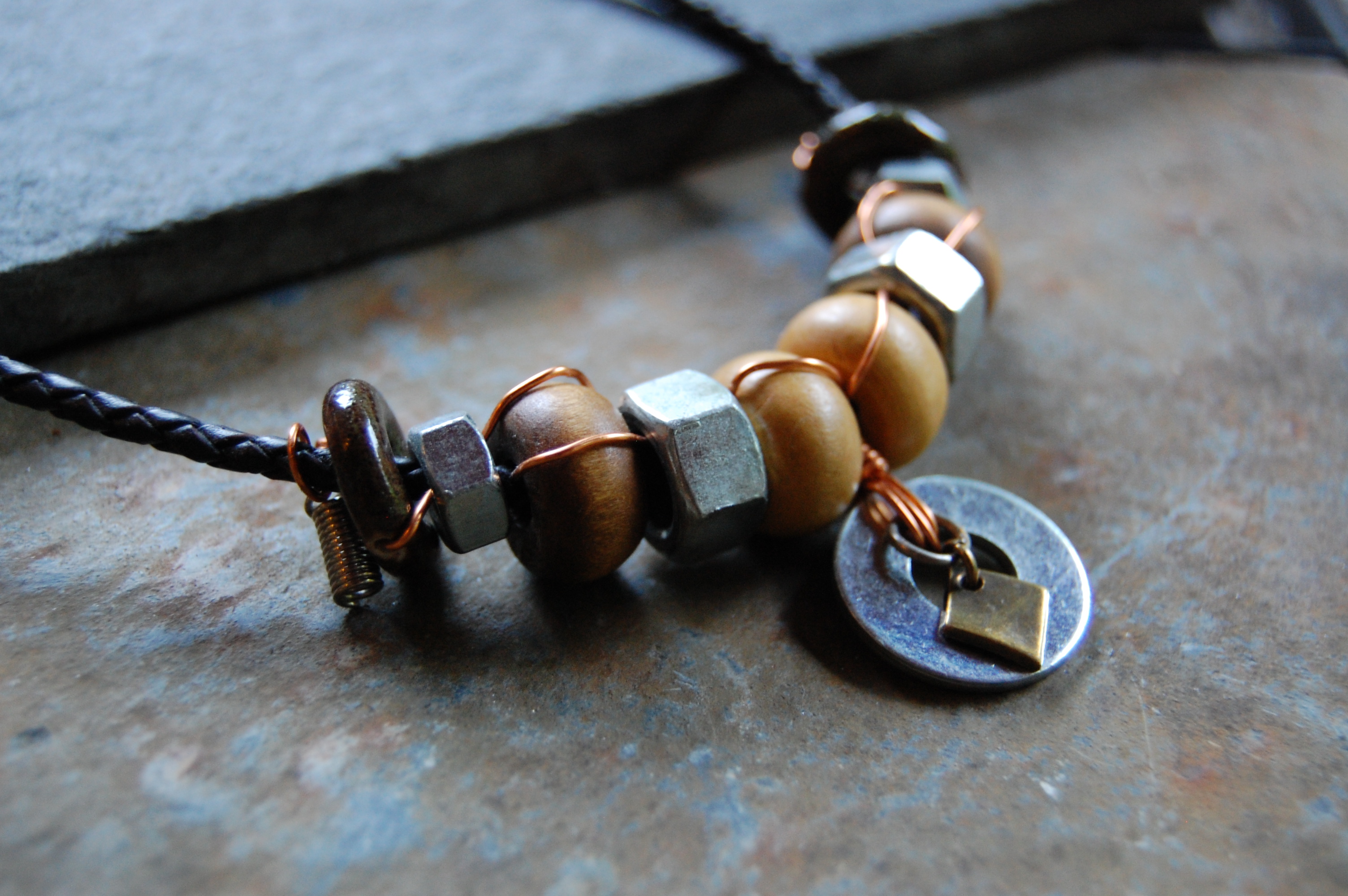 Recycled Hardware Necklace on Storenvy