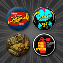Pack of 4 FIF 1.5" Buttons