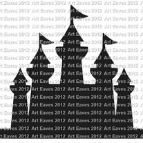 Vinyl Chalkboard Princess Castle Label Choose from 4 Different Sizes