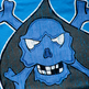 Skully Spade T-Shirt - Womens - Teal - Thumbnail 1