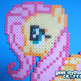 Fluttershy My Little Pony Perler Bead Sprite - Thumbnail 3