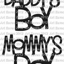 Daddy's Boy or Mommy's Boy Vinyl Decal