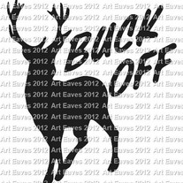 Buck Off Vinyl Decal