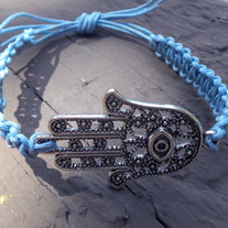Handmade Braided Hamsa Bracelet