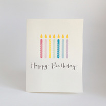 single birthday folded notecard | rousoka
