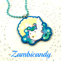 Celestia 1.5 inch acrylic necklace