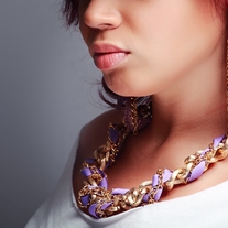 Twisted Chain & Ribbon Necklace (4 colors available)